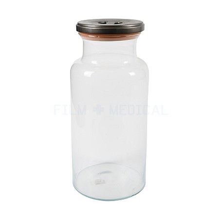 Large Jar With rubber Lid